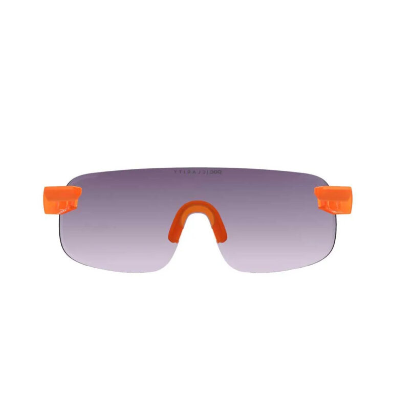 POC Elicit Sunglasses Clarity Road / Partly Sunny Gold/CAT2 Fluorescent Orange Translucent - Image 3