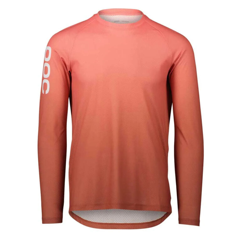 POC Essential Lite Long Sleeve Enduro Jersey S Gradient Ammolite Coral - L Gradient Ammolite Coral - Image 3