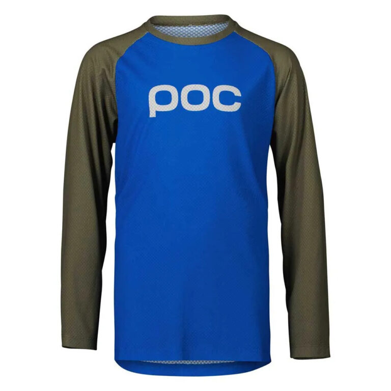 POC Essential Long Sleeve Enduro Jersey 14 Years Natrium Blue / Epidote Green