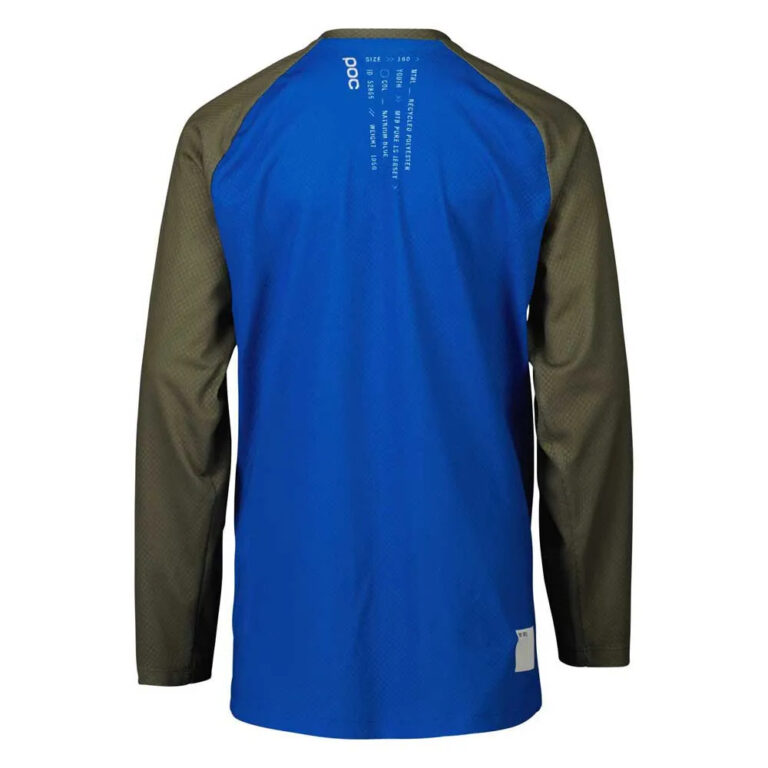 POC Essential Long Sleeve Enduro Jersey 14 Years Natrium Blue / Epidote Green - Image 2