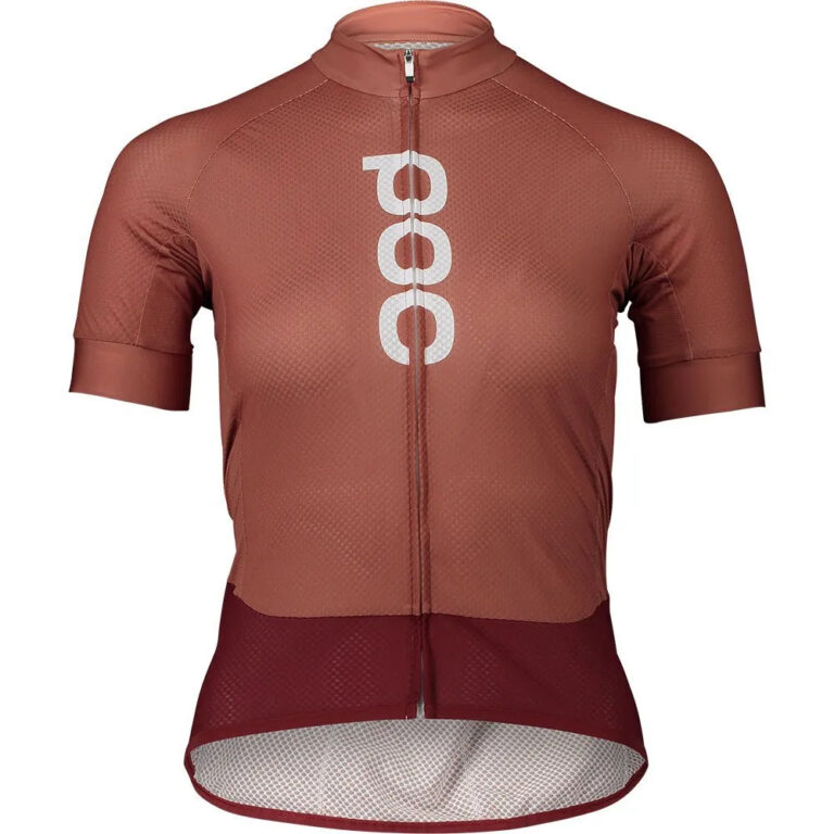 POC Essential Road Logo Short Sleeve Jersey XS Himalayan Salt / Garnet Red - XL Himalayan Salt / Garnet Red - Image 3