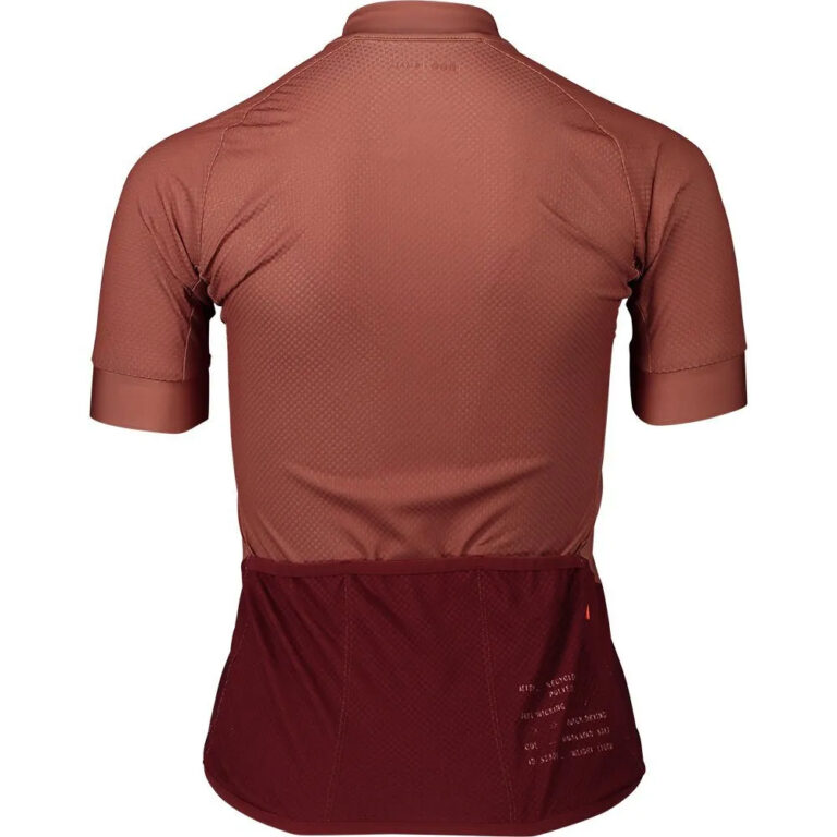 POC Essential Road Logo Short Sleeve Jersey XS Himalayan Salt / Garnet Red - XL Himalayan Salt / Garnet Red - Image 4