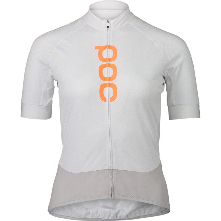 POC Essential Road Logo Short Sleeve Jersey XS Hydrogen White / Granite Grey - L Hydrogen White / Granite Grey - Image 3