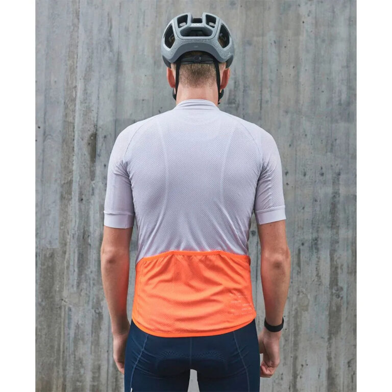 POC Essential Road Logo Short Sleeve Jersey S Hydrogen White / Granite Grey - Image 2