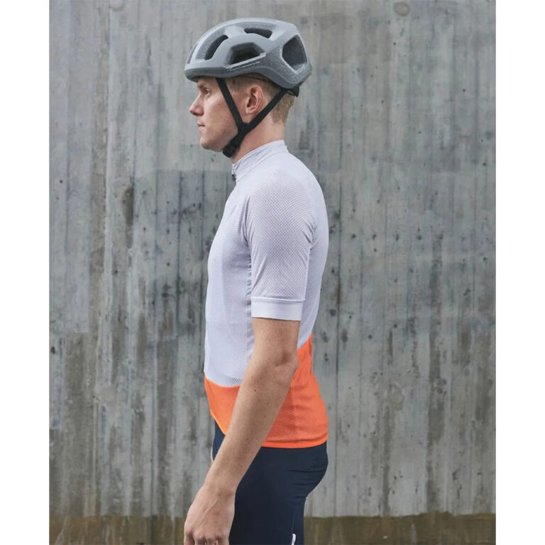 POC Essential Road Logo Short Sleeve Jersey S Hydrogen White / Granite Grey - Image 7