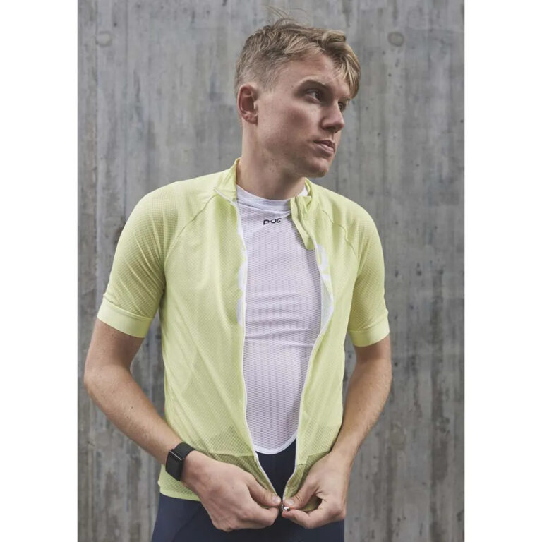 POC Essential Road Logo Short Sleeve Jersey S Lemon Calcite - Image 8