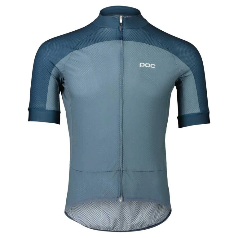 POC Essential Road Logo Short Sleeve Jersey S Calcite Blue / Dark Calcite Blue - XL Calcite Blue / Dark Calcite Blue