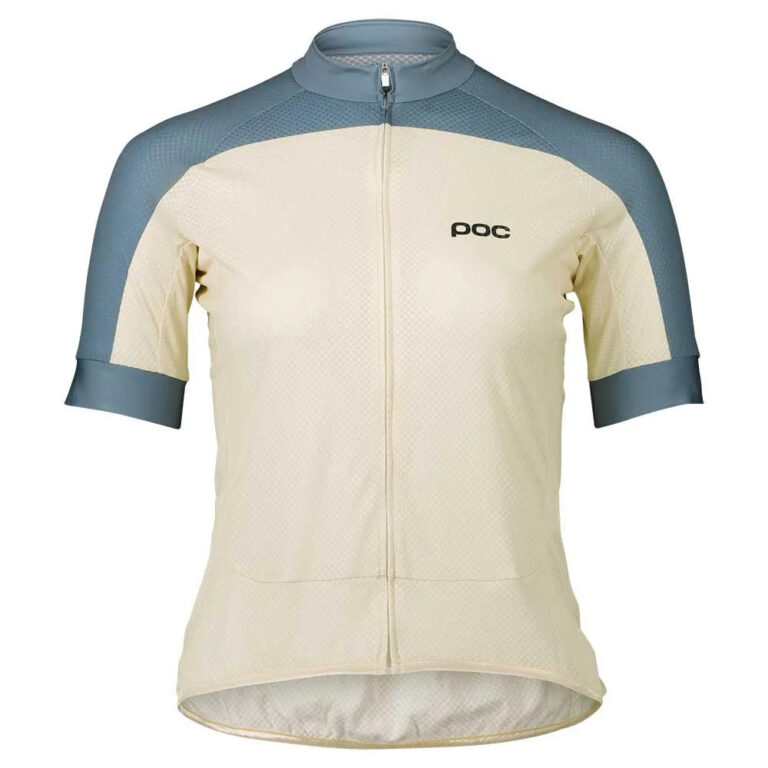 POC Essential Road Logo Short Sleeve Jersey XS Okenite Off-White / Calcite Blue - L Okenite Off-White / Calcite Blue - Image 3