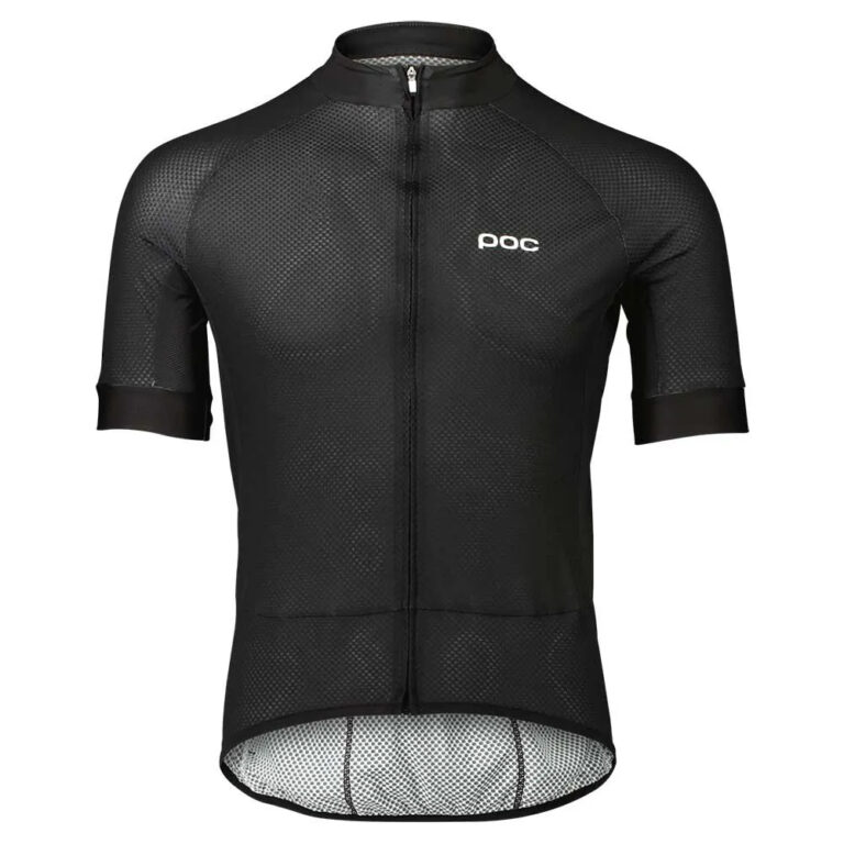 POC Essential Road Logo Short Sleeve Jersey S Uranium Black / Hydrogen White - 2XL Uranium Black / Hydrogen White