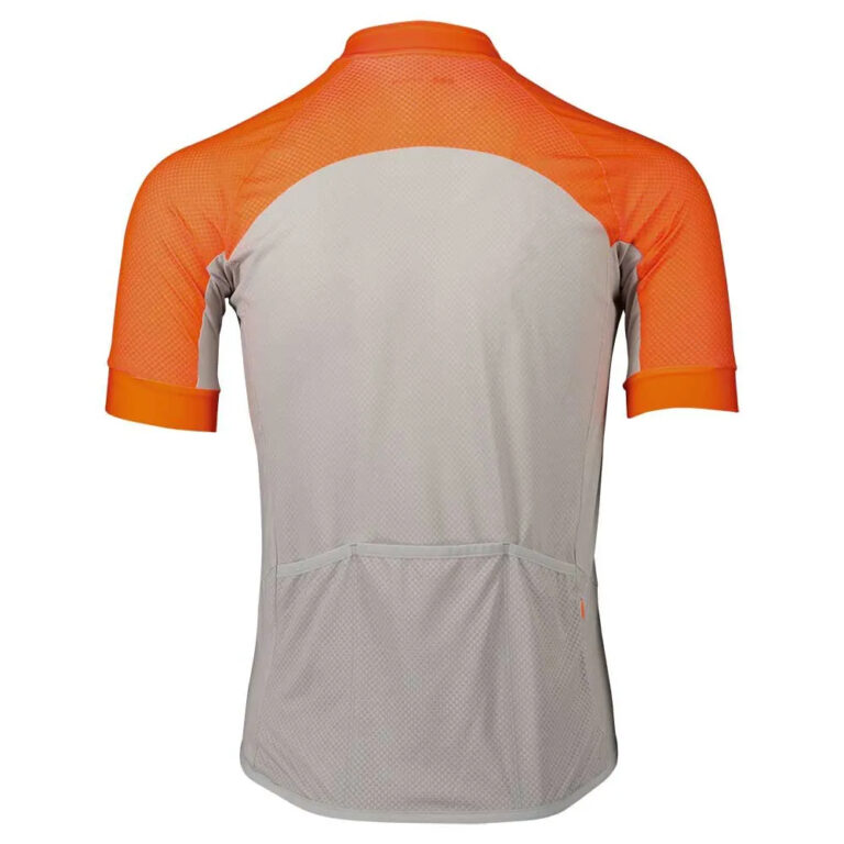 POC Essential Road Logo Short Sleeve Jersey S Zink Orange / Granite Grey - XL Zink Orange / Granite Grey - Image 2