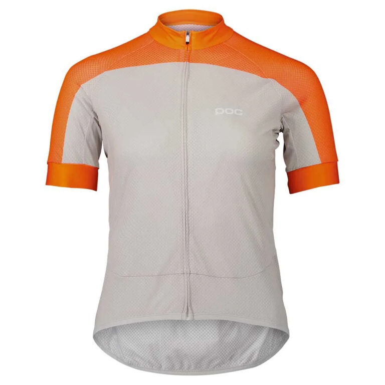 POC Essential Road Logo Short Sleeve Jersey XS Zink Orange / Granite Grey - L Zink Orange / Granite Grey - Image 3