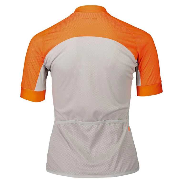 POC Essential Road Logo Short Sleeve Jersey XS Zink Orange / Granite Grey - L Zink Orange / Granite Grey - Image 4