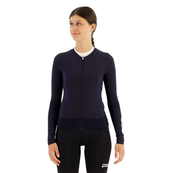 POC Essential Road Long Sleeve Jersey M Navy Black - L Navy Black