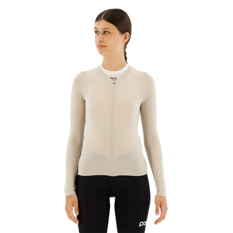 POC Essential Road Long Sleeve Jersey S Light Sandstone Beige - L Light Sandstone Beige