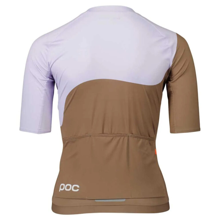 POC Essential Road Print Short Sleeve Jersey XL Jasper Brown / Purple Quartz - Image 4