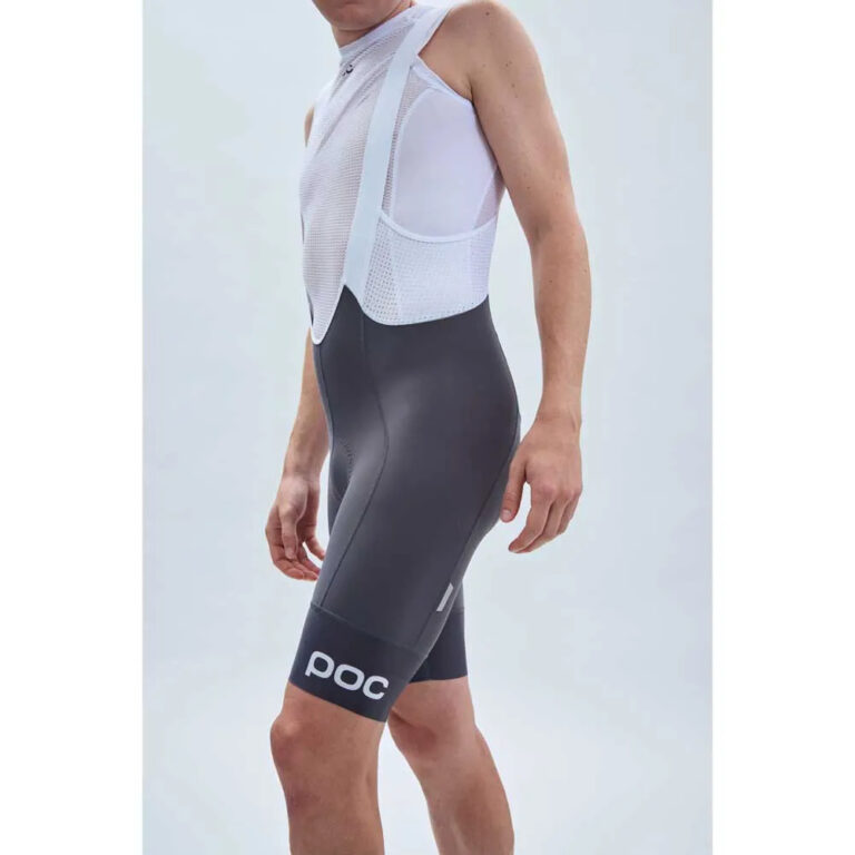 POC Essential Road VPDs Bib Shorts S Sylvanite Grey / Hydrogen White - Image 6