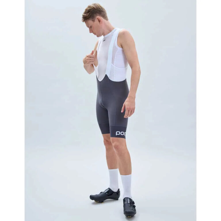 POC Essential Road VPDs Bib Shorts S Sylvanite Grey / Hydrogen White - Image 8