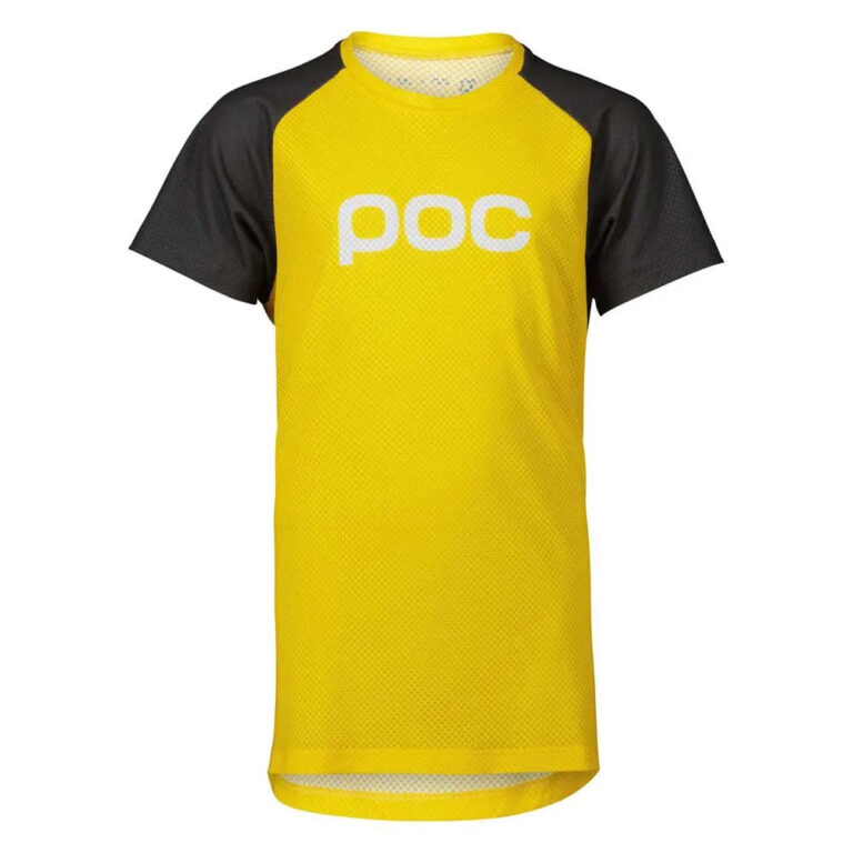 POC Essential Short Sleeve Enduro Jersey 12 Years Aventurine Yellow / Sylvanite Grey - 14 Years Aventurine Yellow / Sylvanite Grey