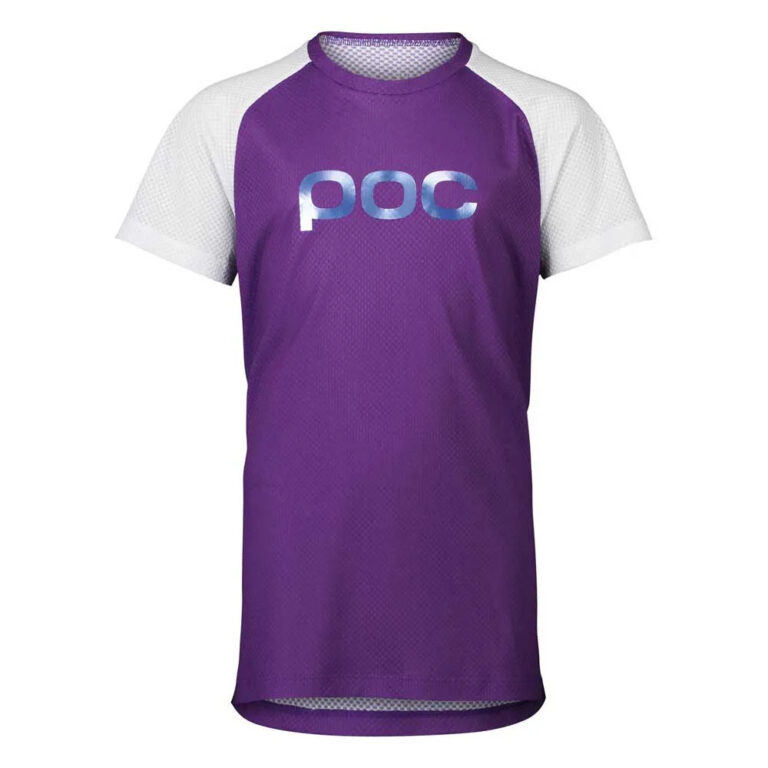 POC Essential Short Sleeve Enduro Jersey 14 Years Sapphire Purple / Hydrogen White