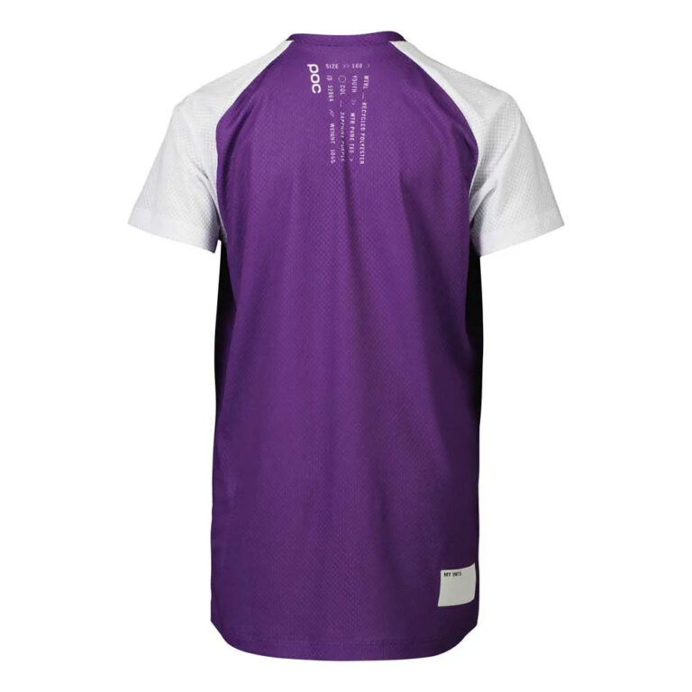 POC Essential Short Sleeve Enduro Jersey 14 Years Sapphire Purple / Hydrogen White - Image 2