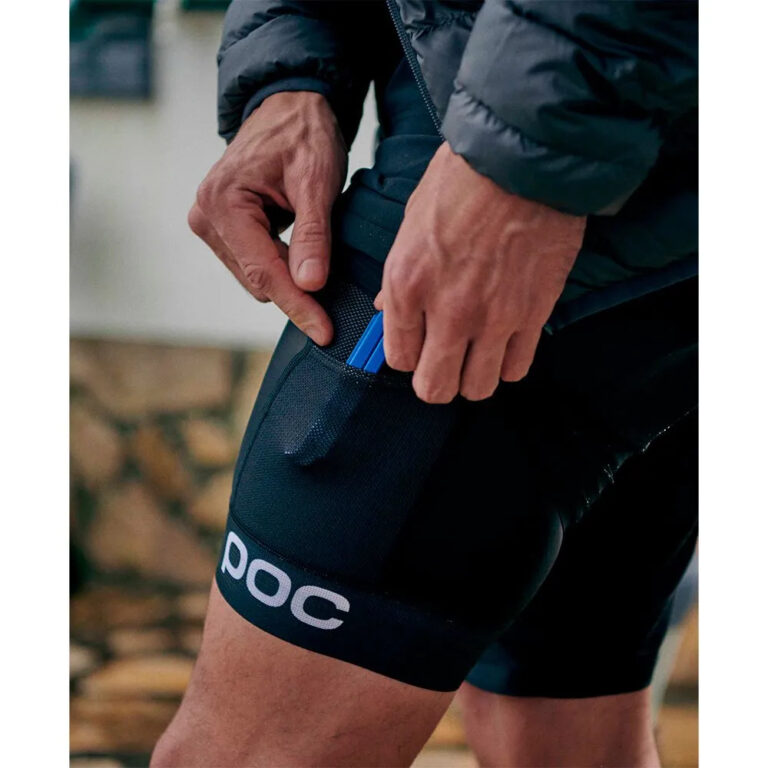 POC MTB Air Layer Bib Shorts XS Uranium Black - 2XL Uranium Black - Image 4