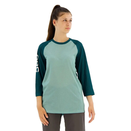 POC MTB Pure 3/4 Sleeve Enduro Jersey M Lt Dioptase Blue / Dioptase Blue - L Lt Dioptase Blue / Dioptase Blue