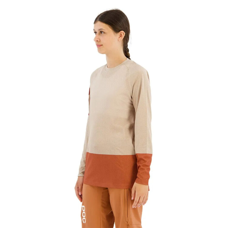 POC MTB Pure Long Sleeve Jersey XS Light Sandstone Beige / Himalayan Salt - XL Light Sandstone Beige / Himalayan Salt - Image 5