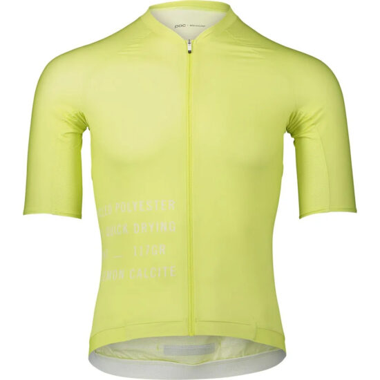 POC Pristine Print Short Sleeve Jersey S Lemon Calcite