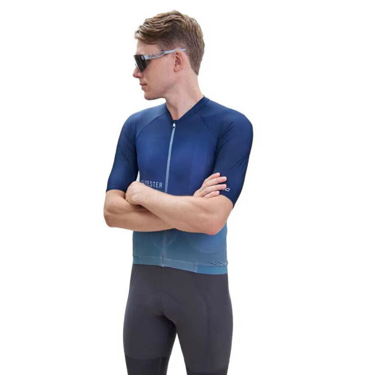 POC Pristine Print Short Sleeve Jersey L Gradient Turmaline Navy - Image 5