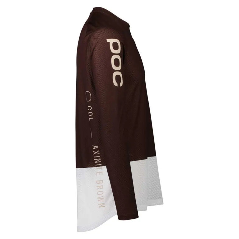 POC Pure Long Sleeve Enduro Jersey M Axinite Brown / Hydrogen White - L Axinite Brown / Hydrogen White - Image 3