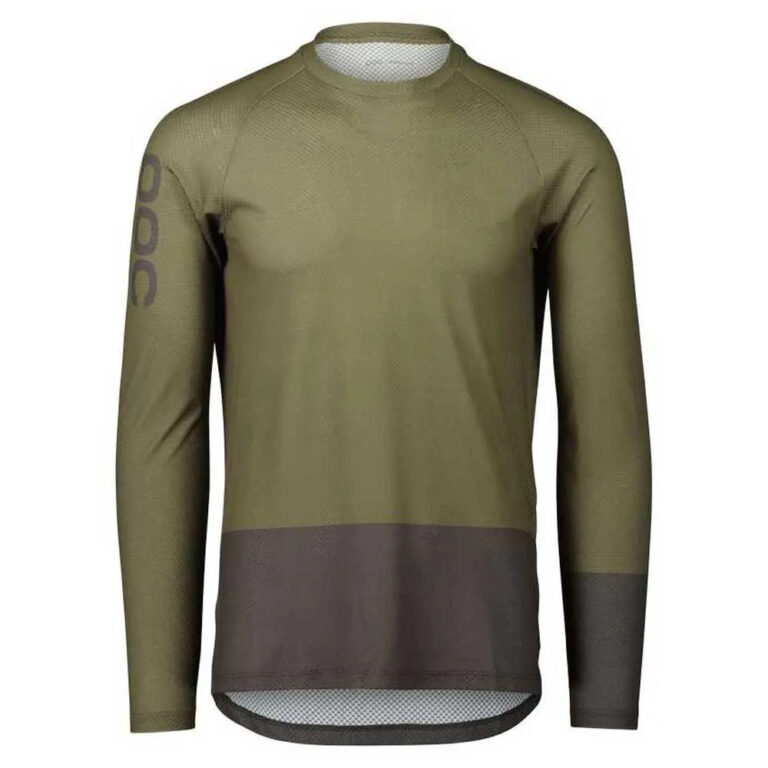 POC Pure Long Sleeve Enduro Jersey S Epidote Green / Sylvanite Grey - XL Epidote Green / Sylvanite Grey - Image 3