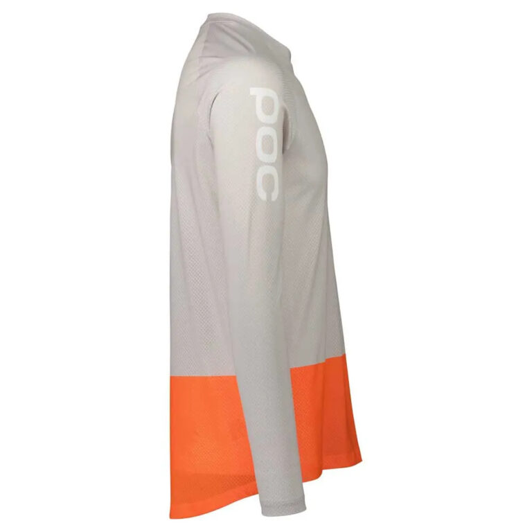 POC Pure Long Sleeve Enduro Jersey M Granite Grey / Zink Orange - Image 5