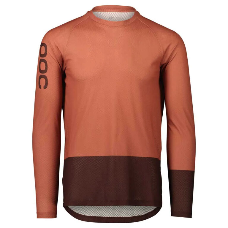 POC Pure Long Sleeve Enduro Jersey M Himalayan Salt / Axinite Brown - Image 3