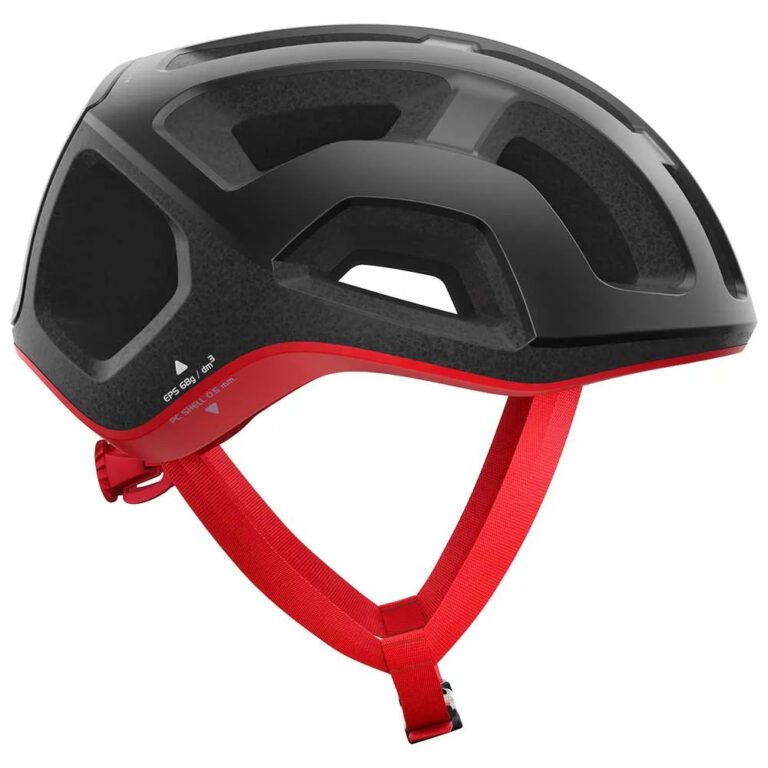 POC Ventral Lite Helmet S Uranium Black / Prismane Red Matt - L Uranium Black / Prismane Red Matt - Image 4