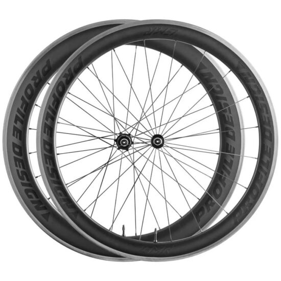 Profile design Profile Design GMR 50/65 Carbon Tubeless Road Wheel Set 9 x 100 / 10 x 130 mm &amp; Shimano/Sram HG Black