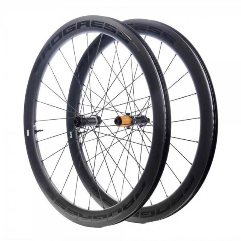 Progress A-Prime CL Disc Carbon T1000 Tubeless Road Wheel Set 12 x 100 / 12 x 142 mm &amp;  Campagnolo Black - Sram XDR Black