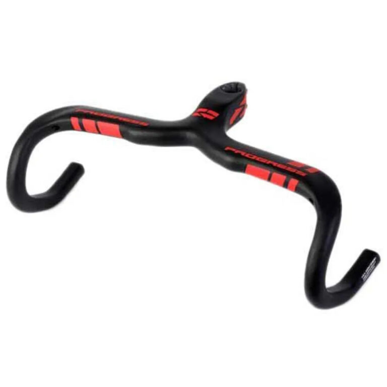 Progress PG-232 Road Carbon Cockpit Handlebar 100 mm &amp; 420 mm Red