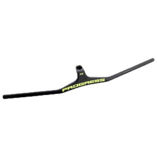 Progress PG-235 MTB Carbon -17&amp;ordm; Cockpit Handlebar 90 mm &amp; 800 mm Yellow