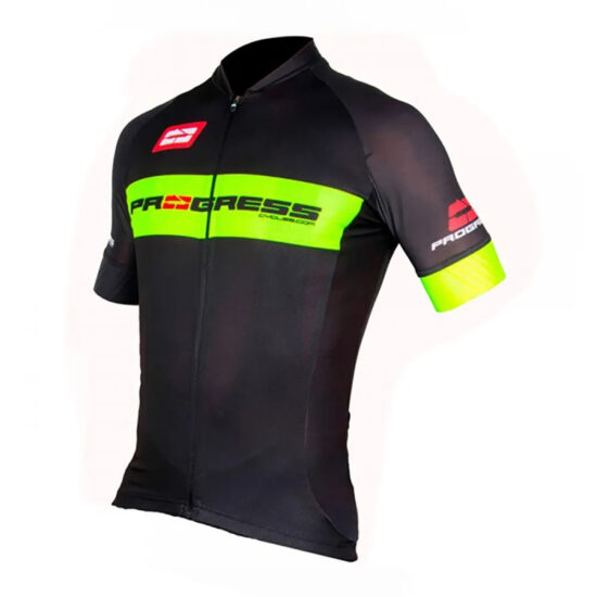 Progress Team Short Sleeve Jersey S Black / Fluo - L Black / Fluo