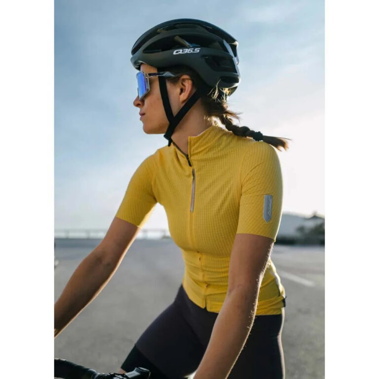 Q36.5 L1 Pinstripe PRO Short Sleeve Jersey S Naples Yellow - Image 4