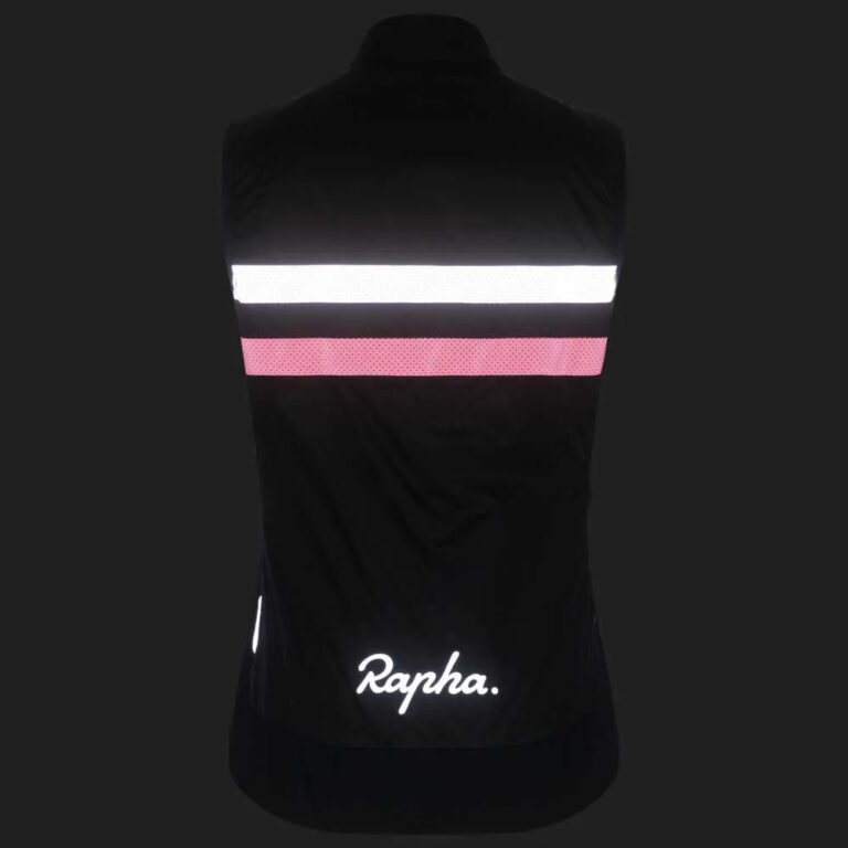 Rapha Brevet Insulated Gilet 2XS Dark Navy / Hi-Vis Pink - XL Dark Navy / Hi-Vis Pink - Image 4