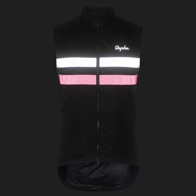 Rapha Brevet Insulated Gilet XS Dark Navy / Hi-Vis Pink / Silver - 2XL Dark Navy / Hi-Vis Pink / Silver - Image 3