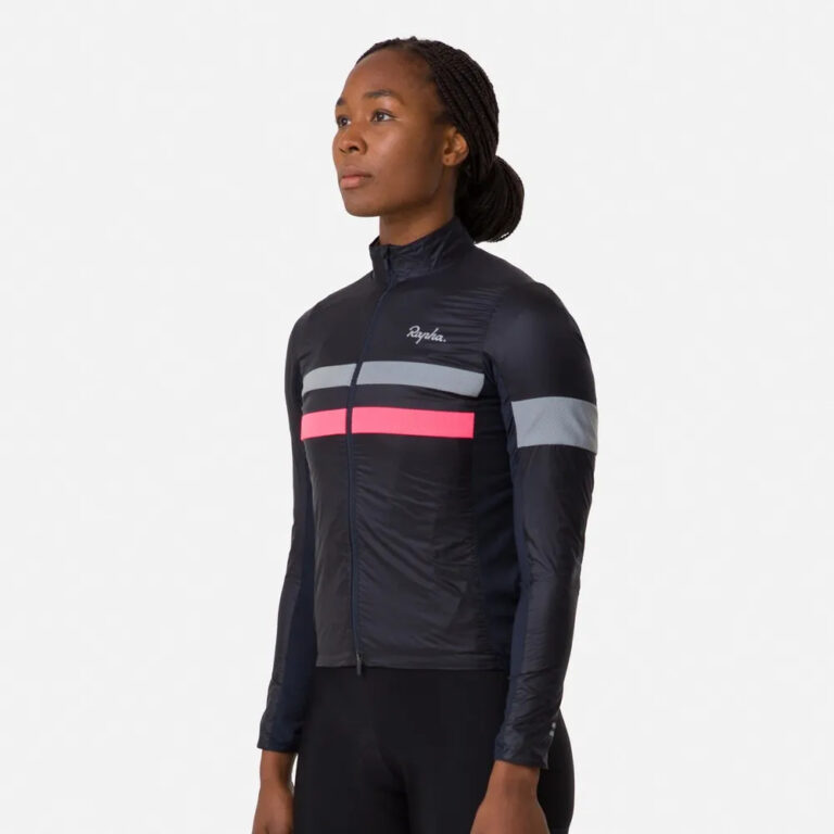 Rapha Brevet Insulated Jacket 2XS Dark Navy / High-Vis Pink / White - XL Dark Navy / High-Vis Pink / White - Image 4