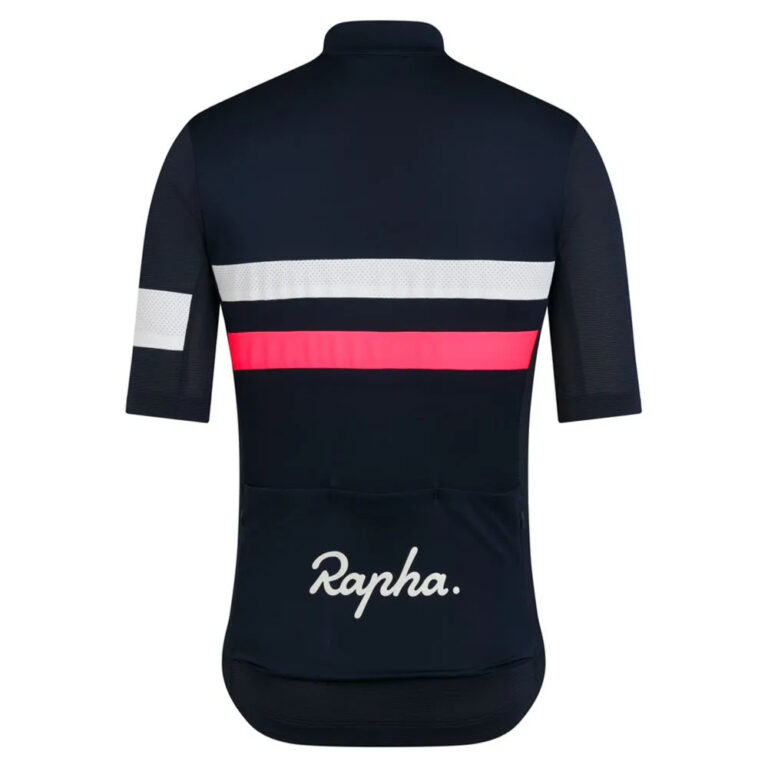 Rapha Brevet Lightweight Short Sleeve Jersey M Dark Navy / Silver / High-Vis Pink - XL Dark Navy / Silver / High-Vis Pink - Image 2