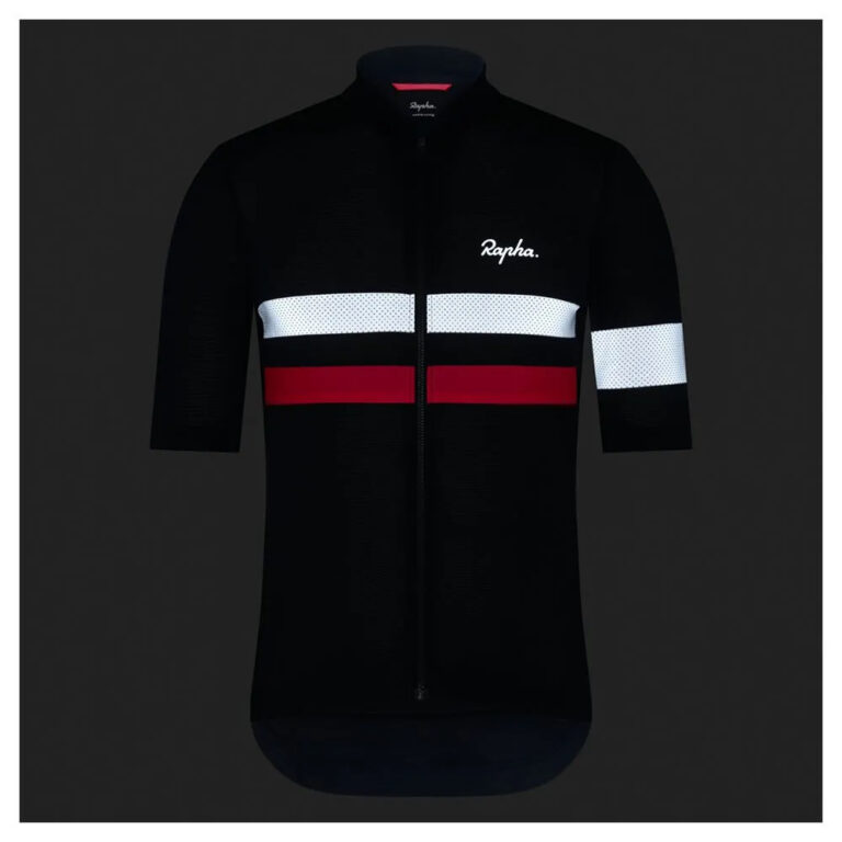 Rapha Brevet Lightweight Short Sleeve Jersey M Dark Navy / Silver / High-Vis Pink - XL Dark Navy / Silver / High-Vis Pink - Image 3