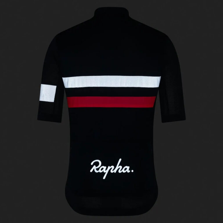 Rapha Brevet Lightweight Short Sleeve Jersey M Dark Navy / Silver / High-Vis Pink - XL Dark Navy / Silver / High-Vis Pink - Image 4