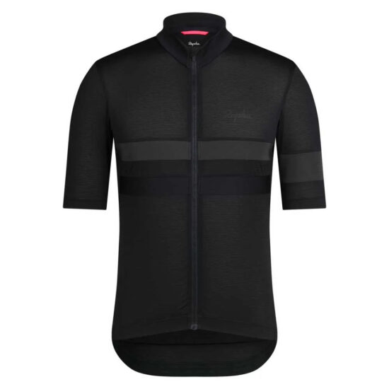 Rapha Brevet Lightweight Short Sleeve Jersey M Black / Black - L Black / Black