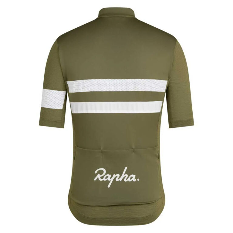 Rapha Brevet Lightweight Short Sleeve Jersey S Dark Khaki / Silver - 2XL Dark Khaki / Silver - Image 2