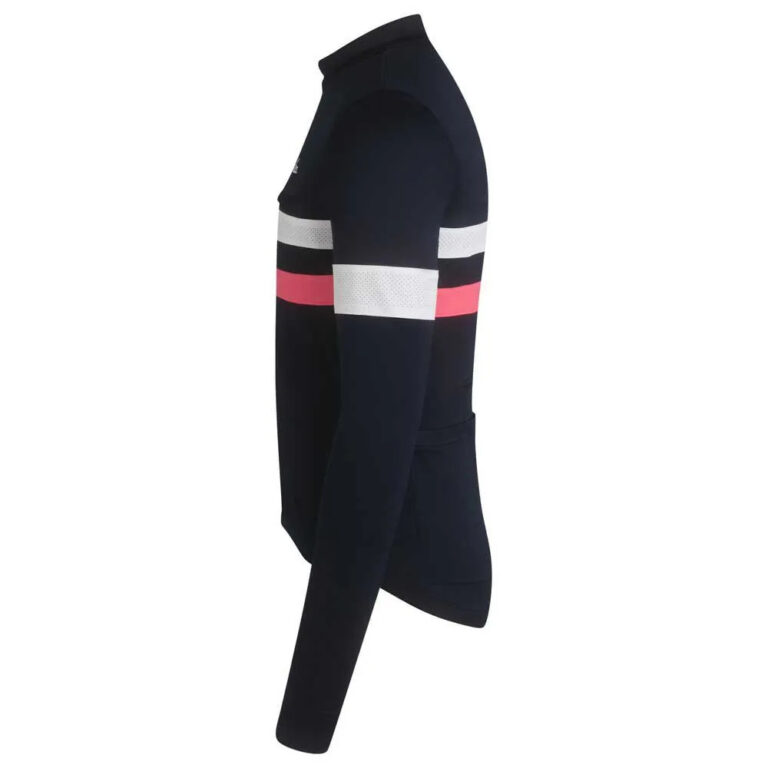 Rapha Brevet Long Sleeve Jersey S Dark Navy / High-Vis Pink / White - L Dark Navy / High-Vis Pink / White - Image 4