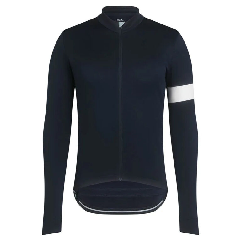 Rapha Classic Long Sleeve Jersey M Dark Navy / White / Light Blue - 2XL Dark Navy / White / Light Blue